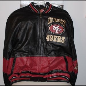 Vintage 49ers leather jacket.